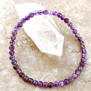 Amethyst Energy Bead Bracelet